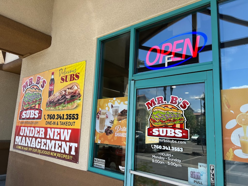 Mr. Bs Subs | restaurant | 74600 CA-111 Suite F, Palm Desert, CA 92260, USA | 7603413553 OR +1 760-341-3553