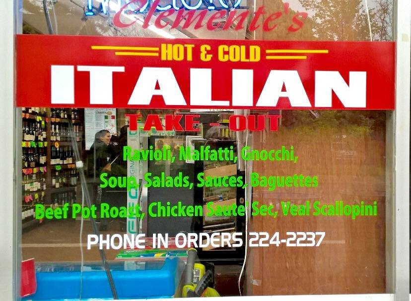 Clementes Authentic Italian Take Out | meal takeaway | 1531 3rd St, Napa, CA 94559, USA | 7072242237 OR +1 707-224-2237