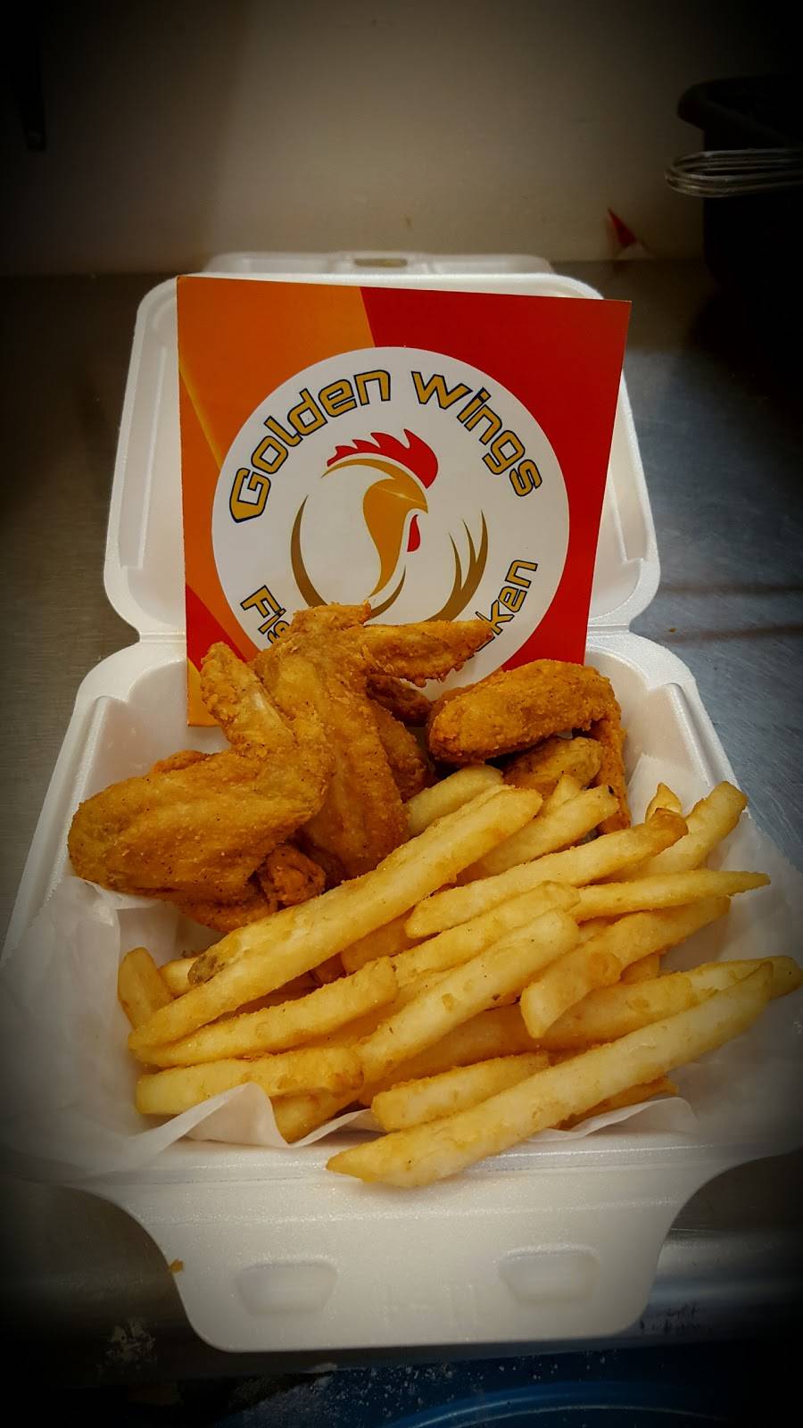 Golden Wings, Fish & Chicken | restaurant | 232 Springdale Ave, East Orange, NJ 07017, USA | 8622526623 OR +1 862-252-6623