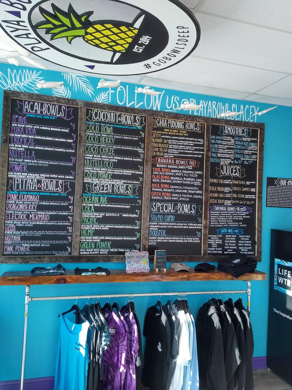 Playa Bowls | restaurant | 44 Manchester Ave, Forked River, NJ 08731, USA | 6099942828 OR +1 609-994-2828