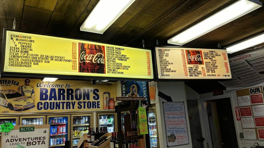 Barrons Country Store | meal takeaway | 429 Lowell St, Andover, MA 01810, USA | 9784674046 OR +1 978-467-4046