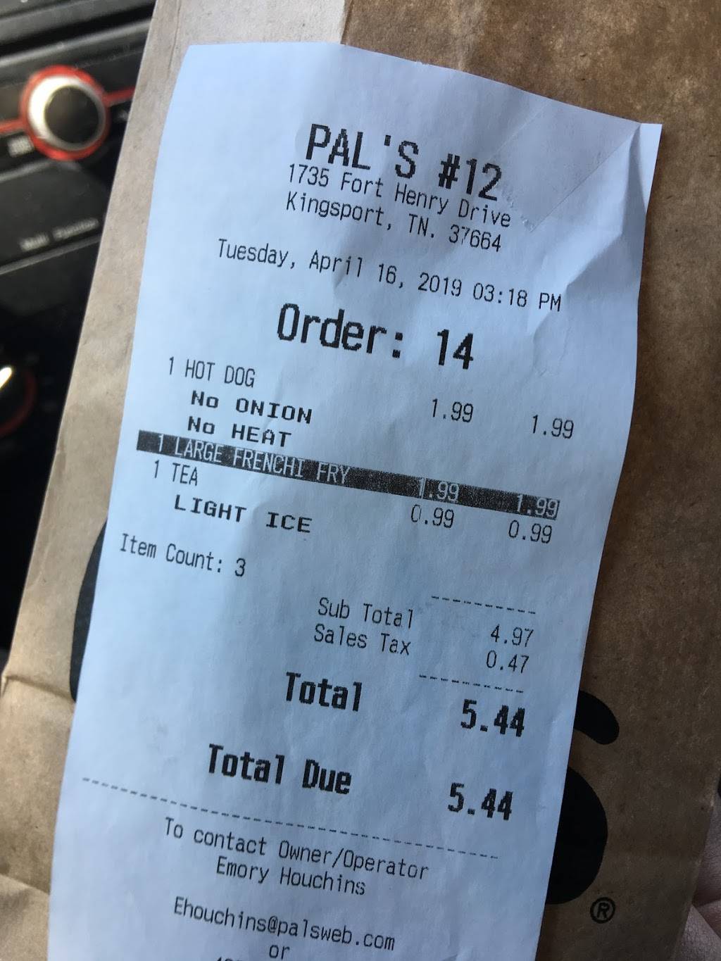 Pals Sudden Services | restaurant | 1735 Fort Henry Dr, Kingsport, TN 37664, USA | 4232473360 OR +1 423-247-3360