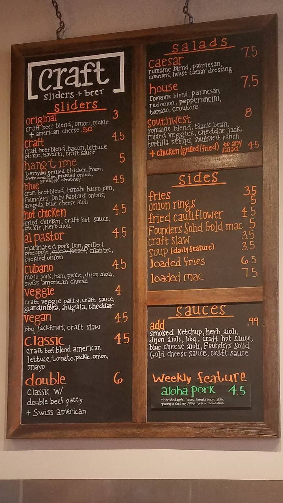 Craft Sliders + Beer | restaurant | 1213 Harney St ste a, Omaha, NE 68102, USA | 4026142063 OR +1 402-614-2063