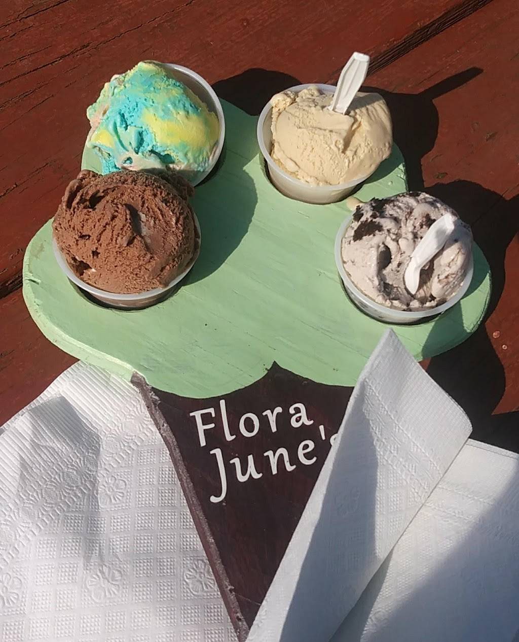 Flora June’s Scoop Shoppe | restaurant | 100 W Locust St, Fort Branch, IN 47648, USA | 8126150039 OR +1 812-615-0039