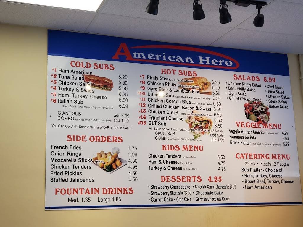 American Hero | restaurant | 712 S Madison St, Whiteville, NC 28472, USA | 9108404044 OR +1 910-840-4044