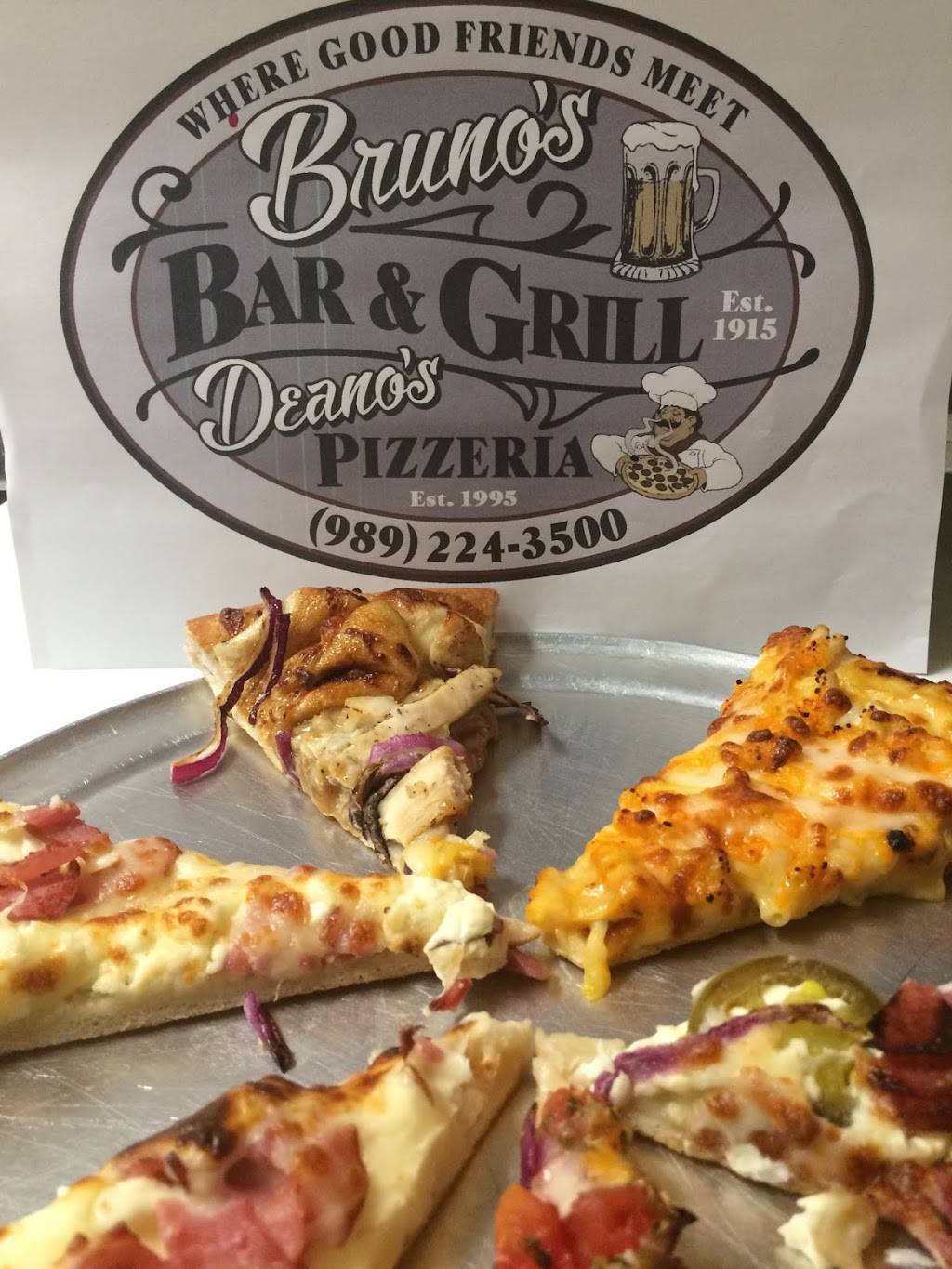 Brunos Bar & Deanos Pizza | meal delivery | 226 N Clinton Ave, St Johns, MI 48879, USA | 9892244184 OR +1 989-224-4184