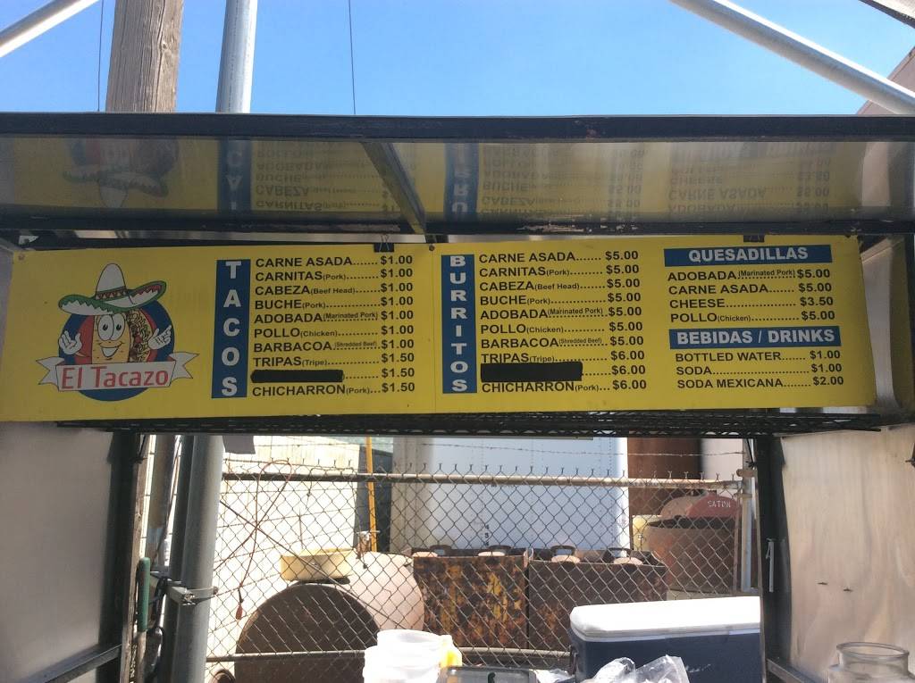 El Tacazo Taco Stand | restaurant | 287 S Redwood Rd, North Salt Lake, UT 84054, USA | 8013093517 OR +1 801-309-3517