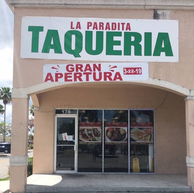 LA PARADITA TAQUERIA | restaurant | 178 NE 8th St, Homestead, FL 33030, USA | 7866100004 OR +1 786-610-0004