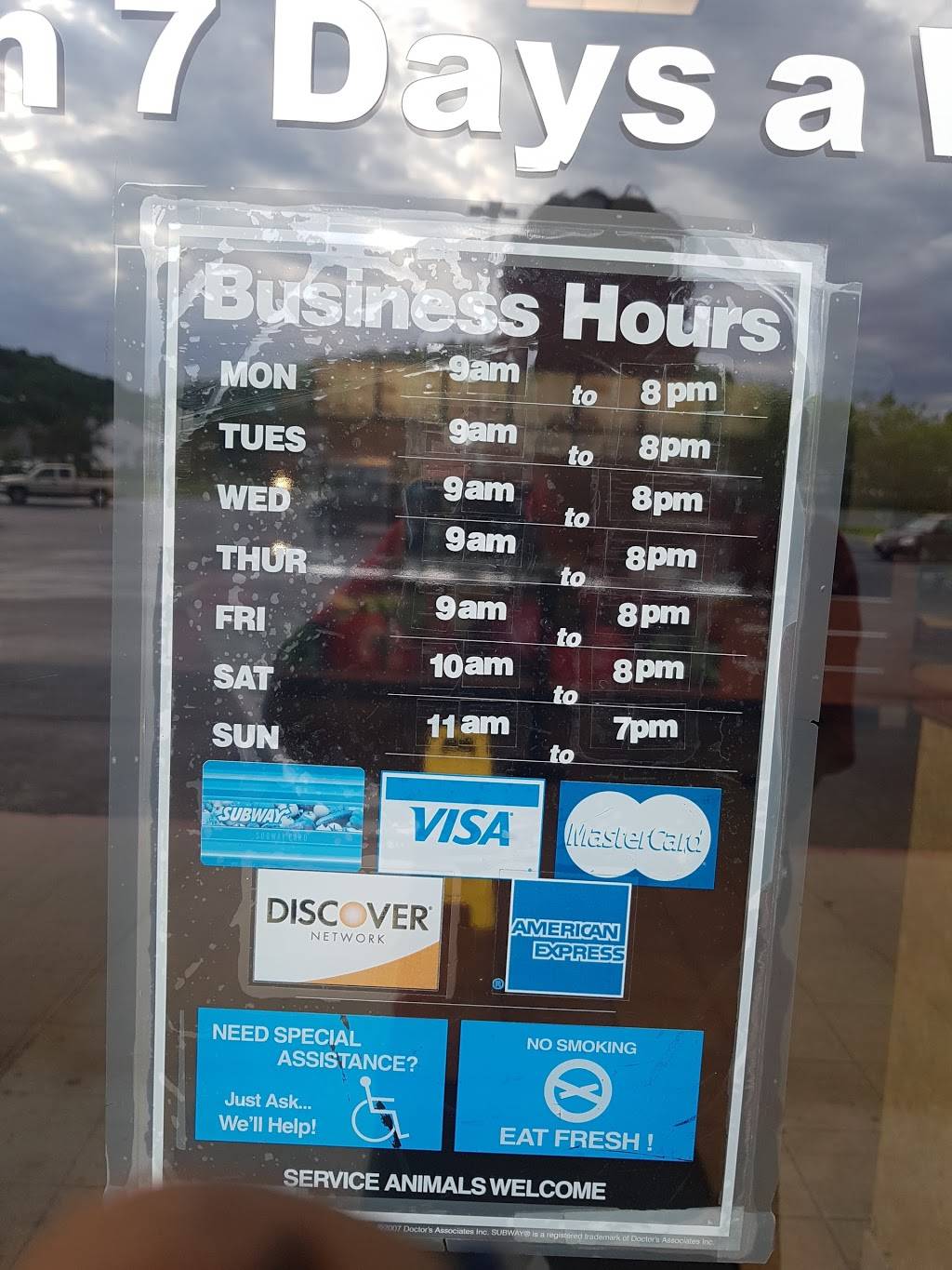 Subway | restaurant | 66 Queen City Dr, Cumberland, MD 21502, USA | 3017244700 OR +1 301-724-4700