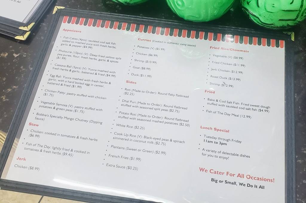 Bobbis Roti Hut | restaurant | 16215 FL-50 #101, Clermont, FL 34711, USA | 4072671567 OR +1 407-267-1567