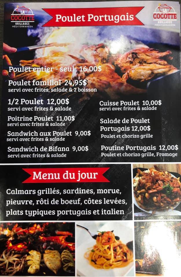 Restaurante La Cocotte | restaurant | 84 Boulevard Industriel, Repentigny, QC J6A 4X6, Canada | 4507041649 OR +1 450-704-1649