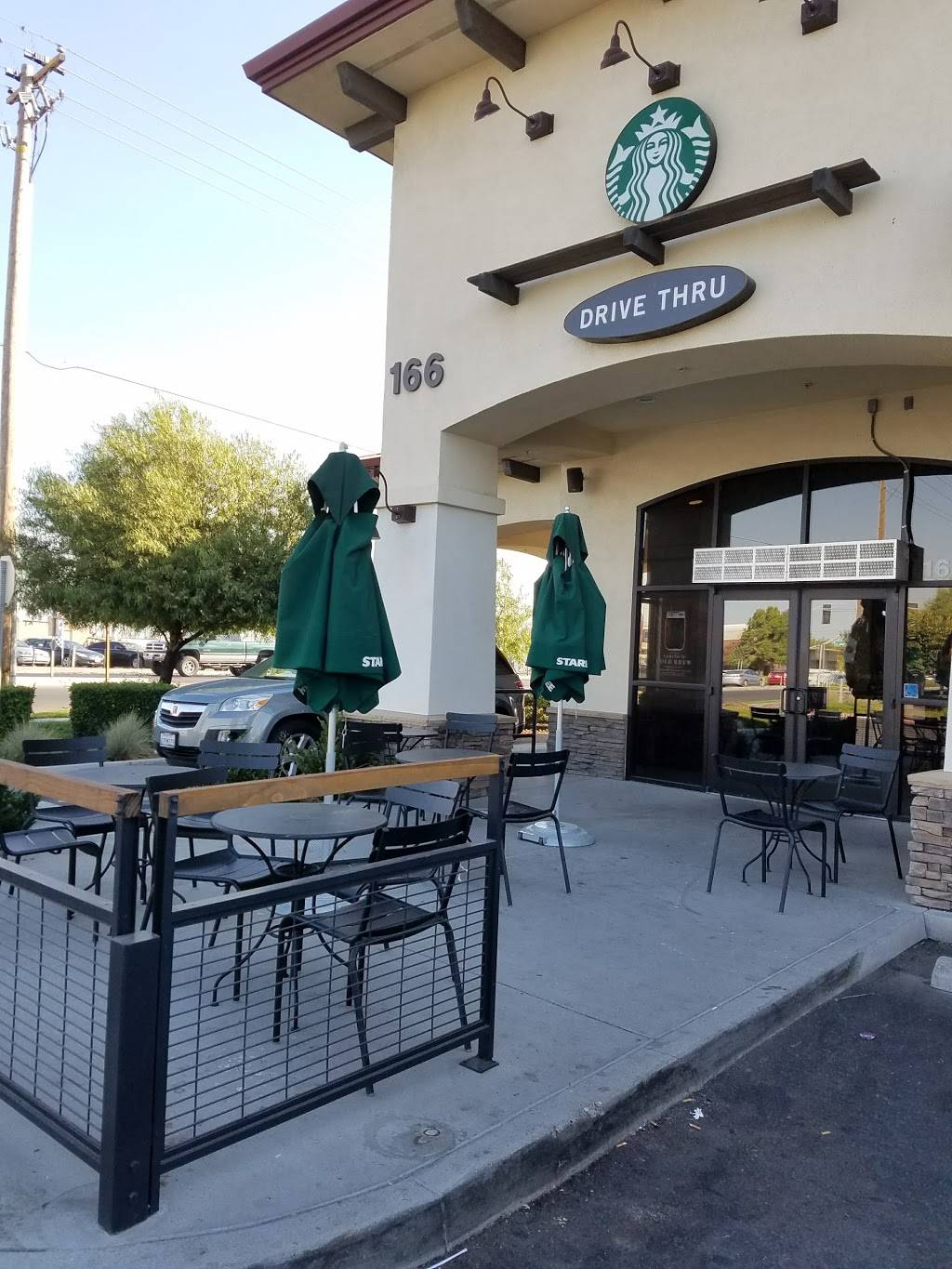 Starbucks | cafe | 166 E Whitmore Ave A, Modesto, CA 95358, USA | 2095387397 OR +1 209-538-7397