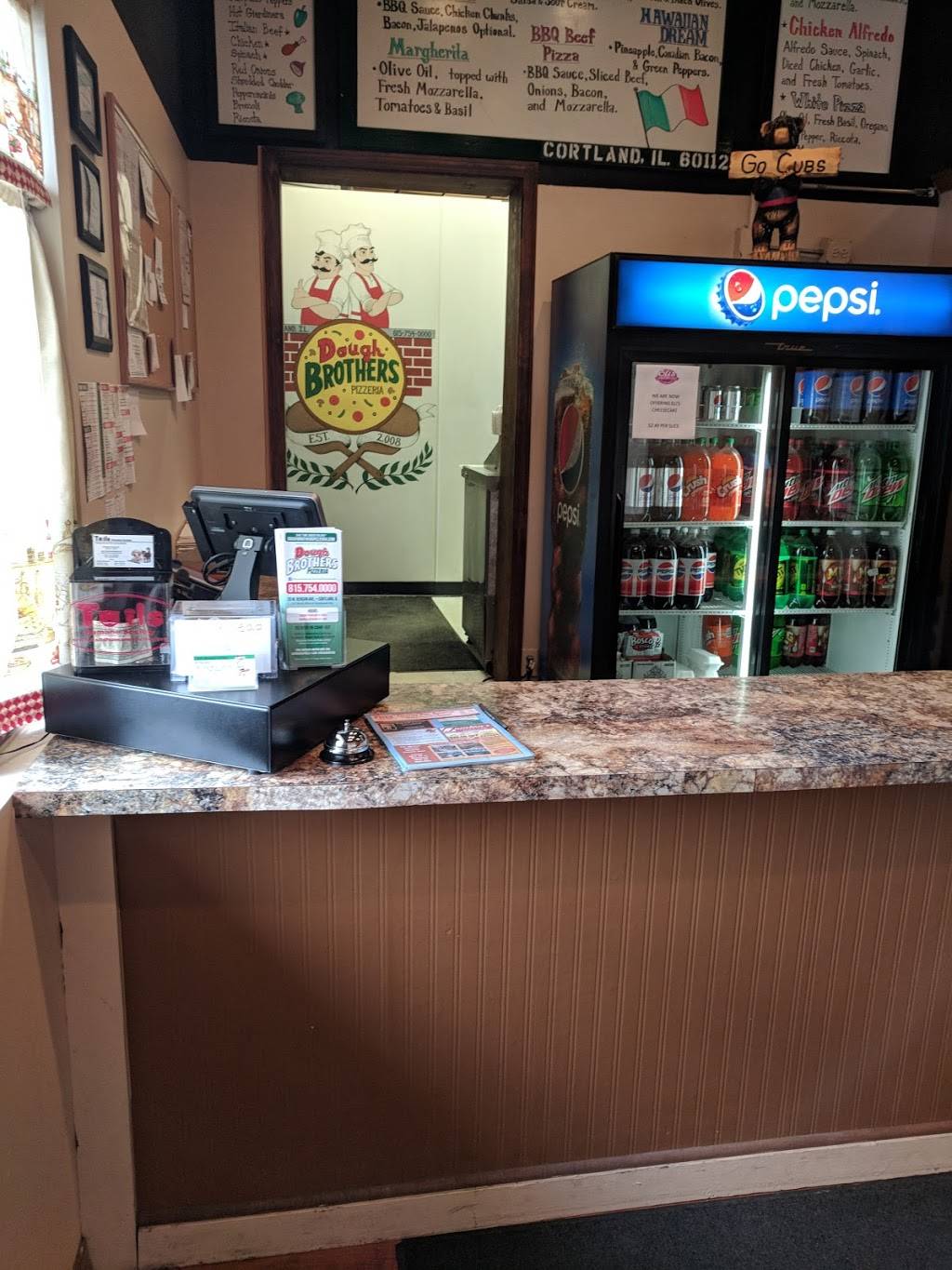 Dough Brothers Pizzeria | restaurant | 20 W Benson Ave, Cortland, IL 60112, USA | 8157540000 OR +1 815-754-0000