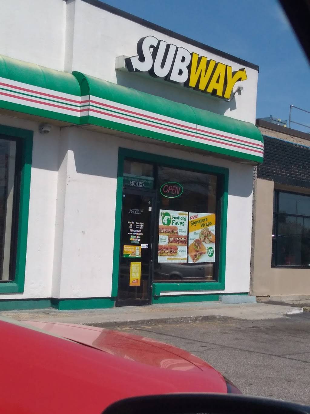 Subway | restaurant | 1901 Colley Ave, Norfolk, VA 23517, USA | 7576226200 OR +1 757-622-6200