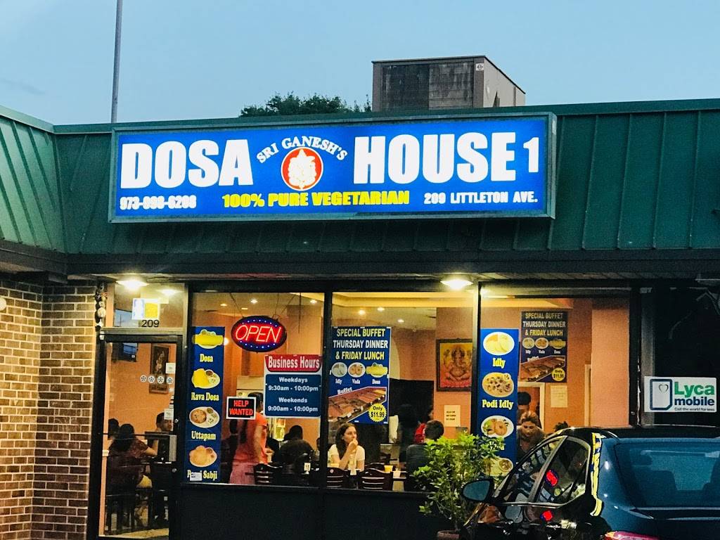 Sri Ganeshs Dosa House | restaurant | 209 Littleton Rd, Parsippany, NJ 07054, USA | 9739986208 OR +1 973-998-6208