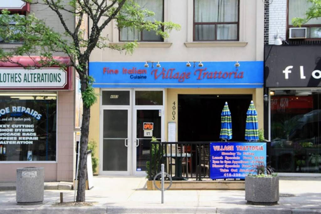 Village Trattoria | restaurant | 4903 Dundas St W, Etobicoke, ON M9A 1B4, Canada | 4162362609 OR +1 416-236-2609