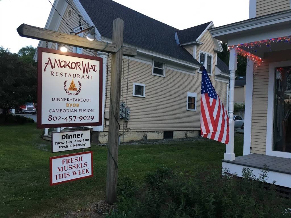 Angkor Wat Restaurant | restaurant | 61 Pleasant St, Woodstock, VT 05091, USA | 8024579029 OR +1 802-457-9029