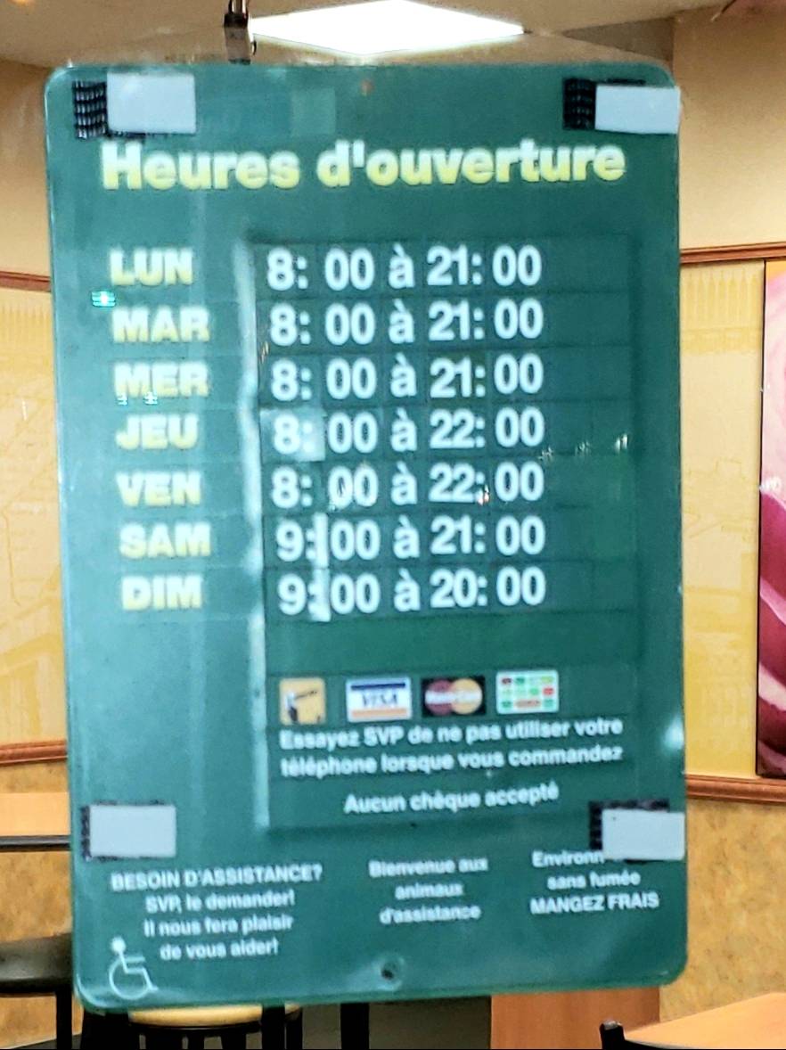 Subway | restaurant | 955 Boulevard Taschereau, La Prairie, QC J5R 1W5, Canada | 4504449988 OR +1 450-444-9988