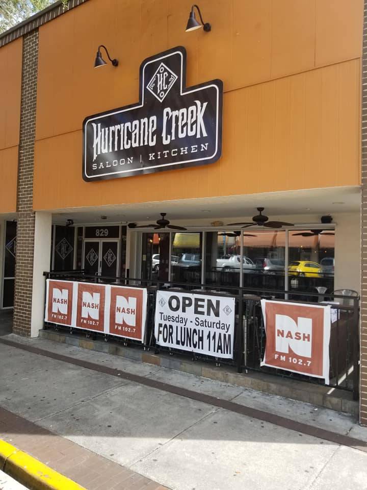 Hurricane Creek Saloon | restaurant | 829 E New Haven Ave, Melbourne, FL 32901, USA | 3218023205 OR +1 321-802-3205