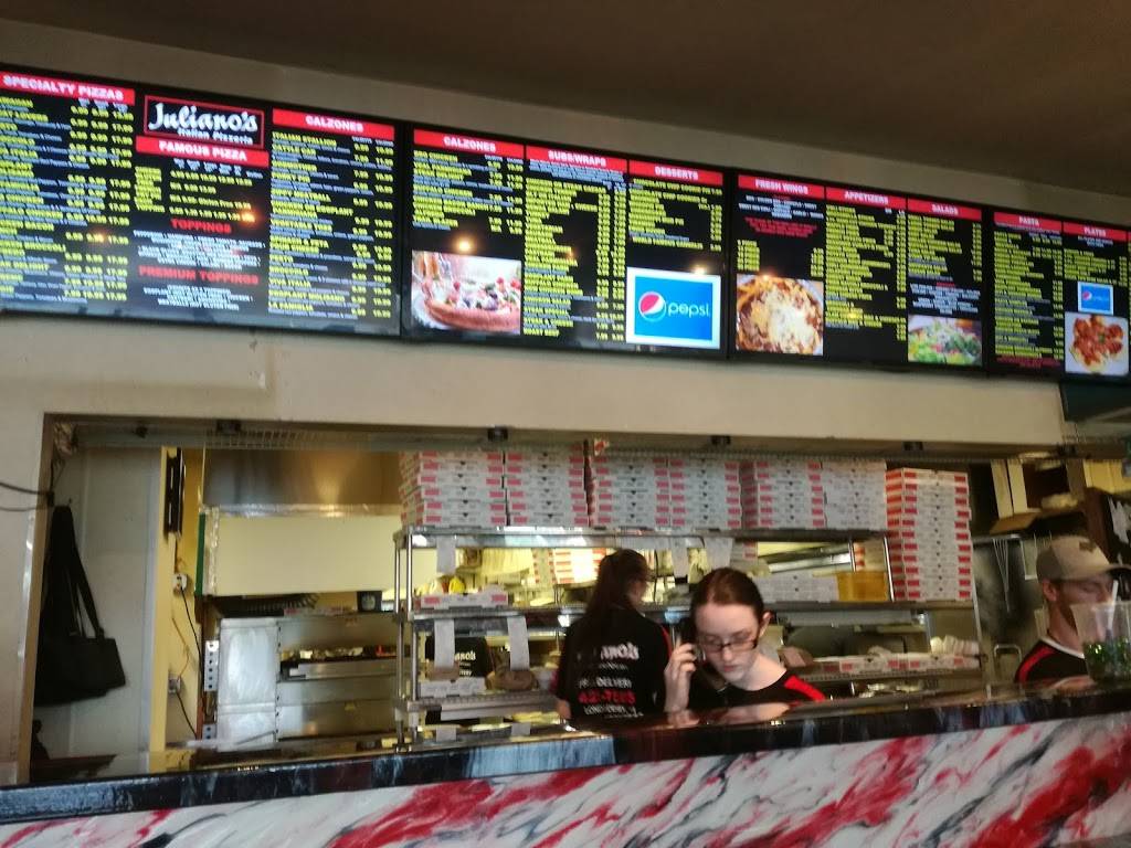 Julianos Italian Pizzeria | meal delivery | 121 W Broadway, Derry, NH 03038, USA | 6034257585 OR +1 603-425-7585