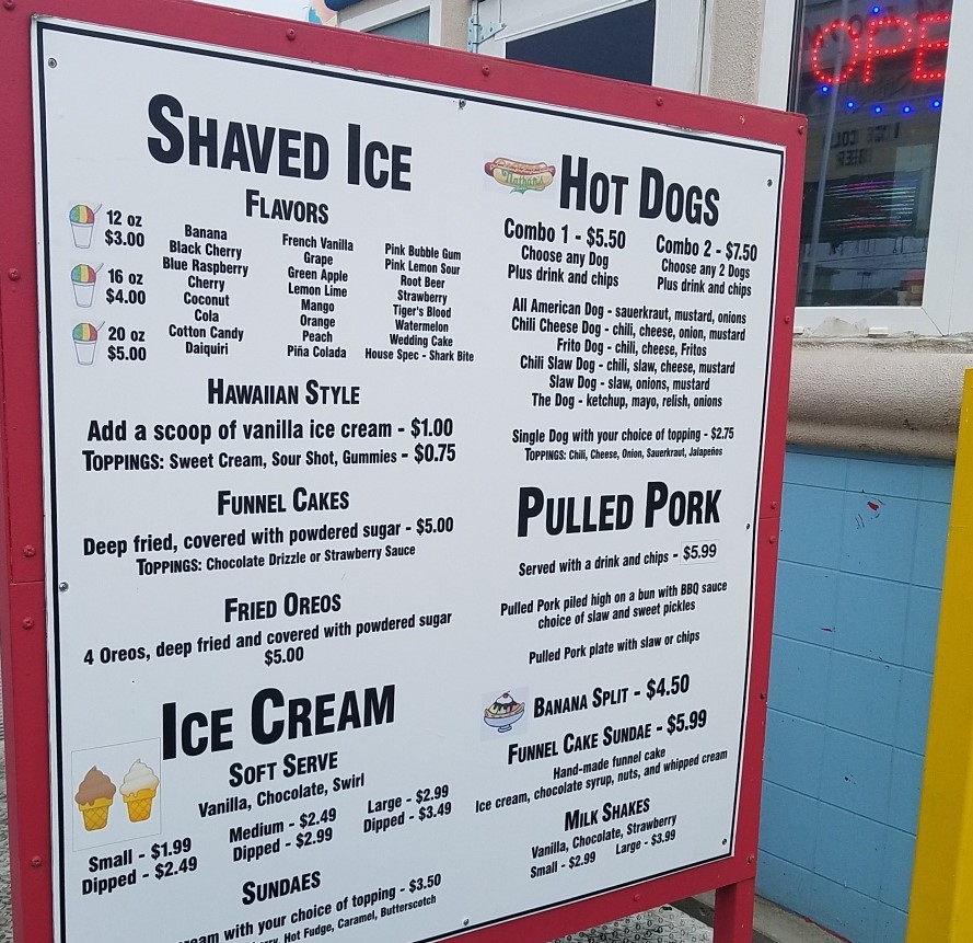 Beach Treats | restaurant | 2521 Thomas Dr, Panama City, FL 32408, USA | 8502492040 OR +1 850-249-2040