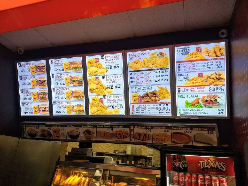 Texas Chicken & Burgers | restaurant | 551 Nostrand Ave, Brooklyn, NY 11216, USA | 3472408610 OR +1 347-240-8610