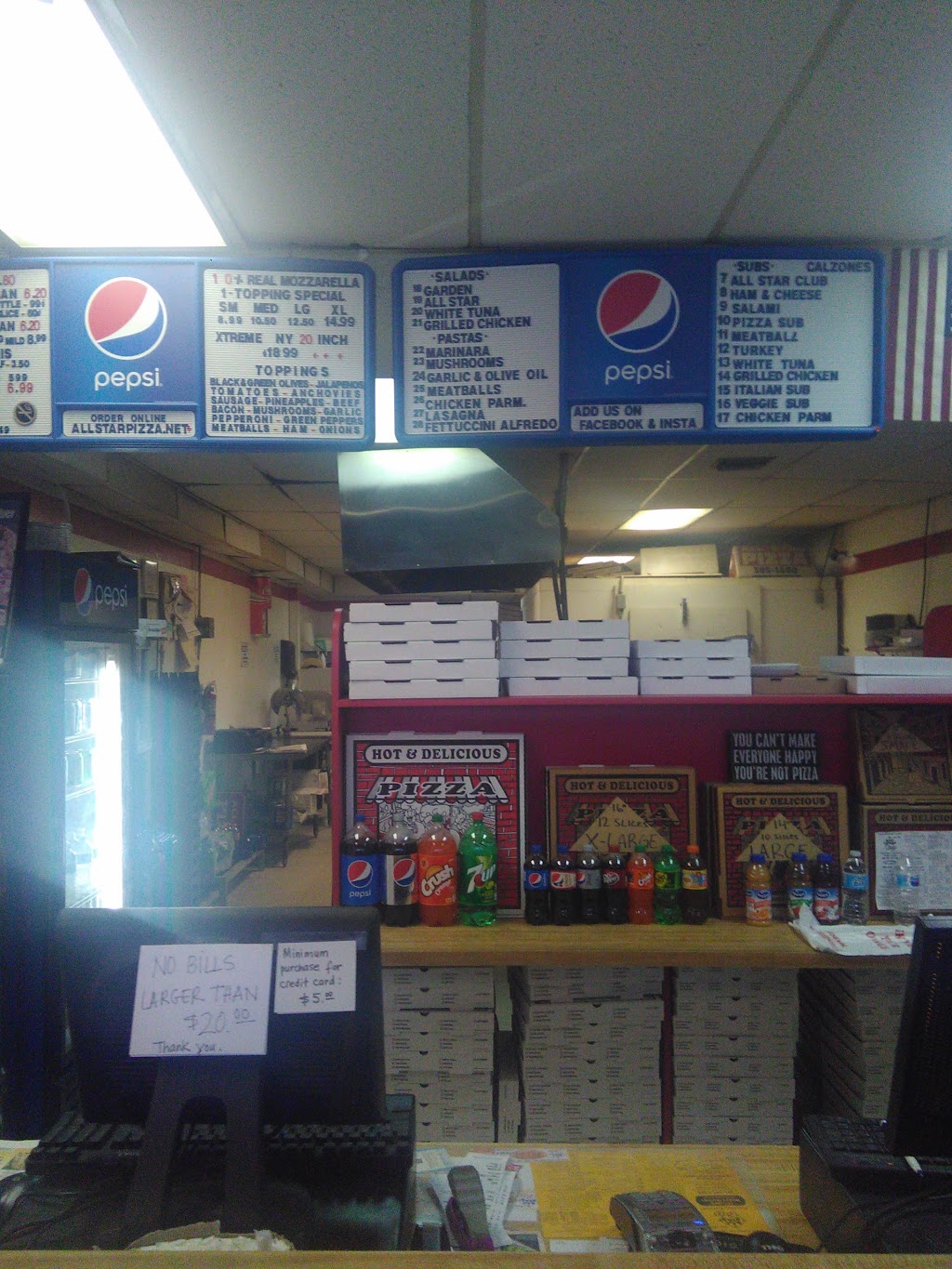 All Star Pizza | meal takeaway | 11280 SW 137th Ave, Miami, FL 33186, USA | 3053851400 OR +1 305-385-1400