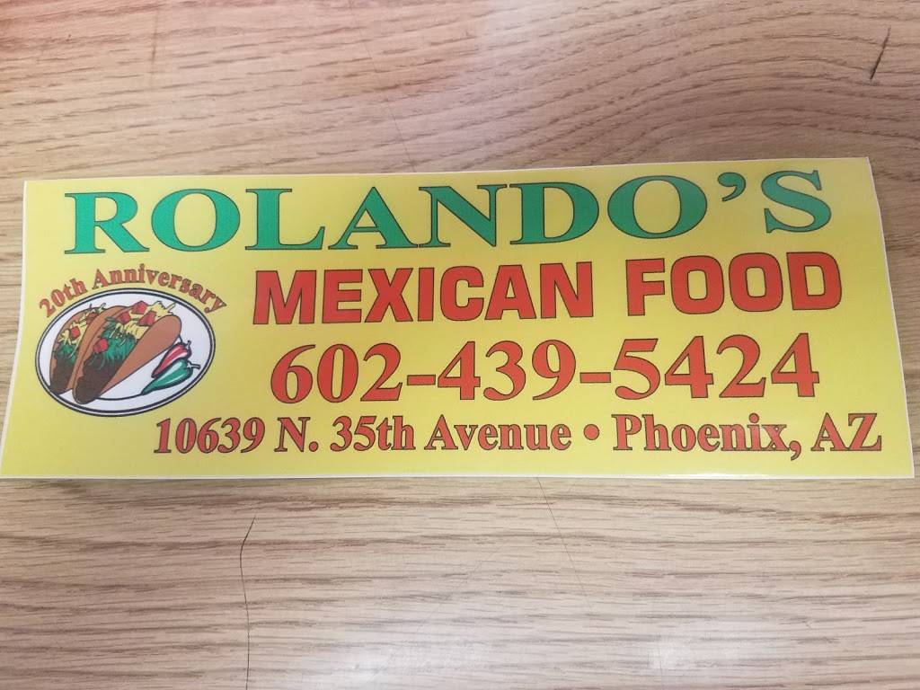 Rolandos Mexican Food | restaurant | 10639 N 35th Ave, Phoenix, AZ 85029, USA | 6024395424 OR +1 602-439-5424