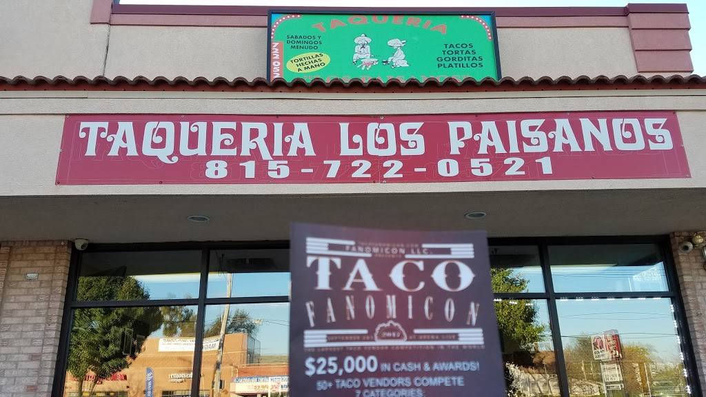 Taqueria Los Paisanos | restaurant | 573 Collins St, Joliet, IL 60432, USA | 8157220521 OR +1 815-722-0521