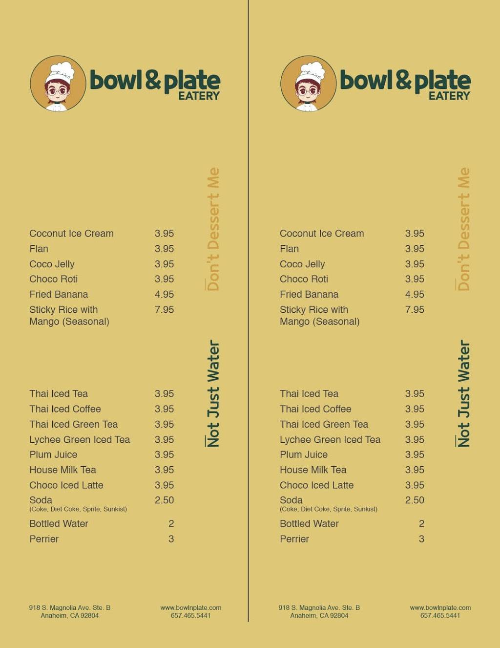 Bowl and Plate Eatery | restaurant | 918 S Magnolia Ave Suite B, Anaheim, CA 92804, USA | 6574655441 OR +1 657-465-5441