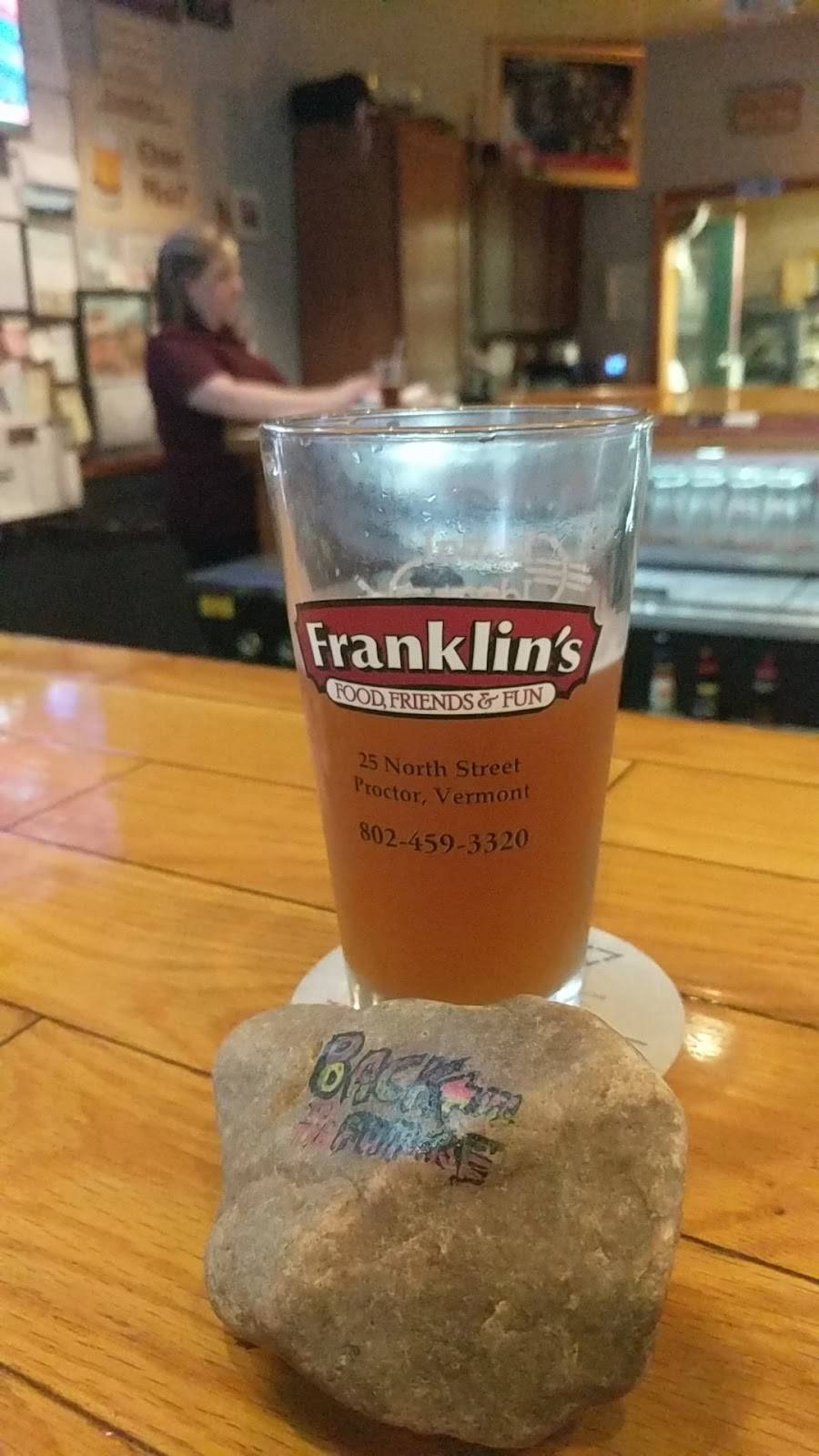 Franklins | restaurant | 25 North St, Proctor, VT 05765, USA | 8024593320 OR +1 802-459-3320
