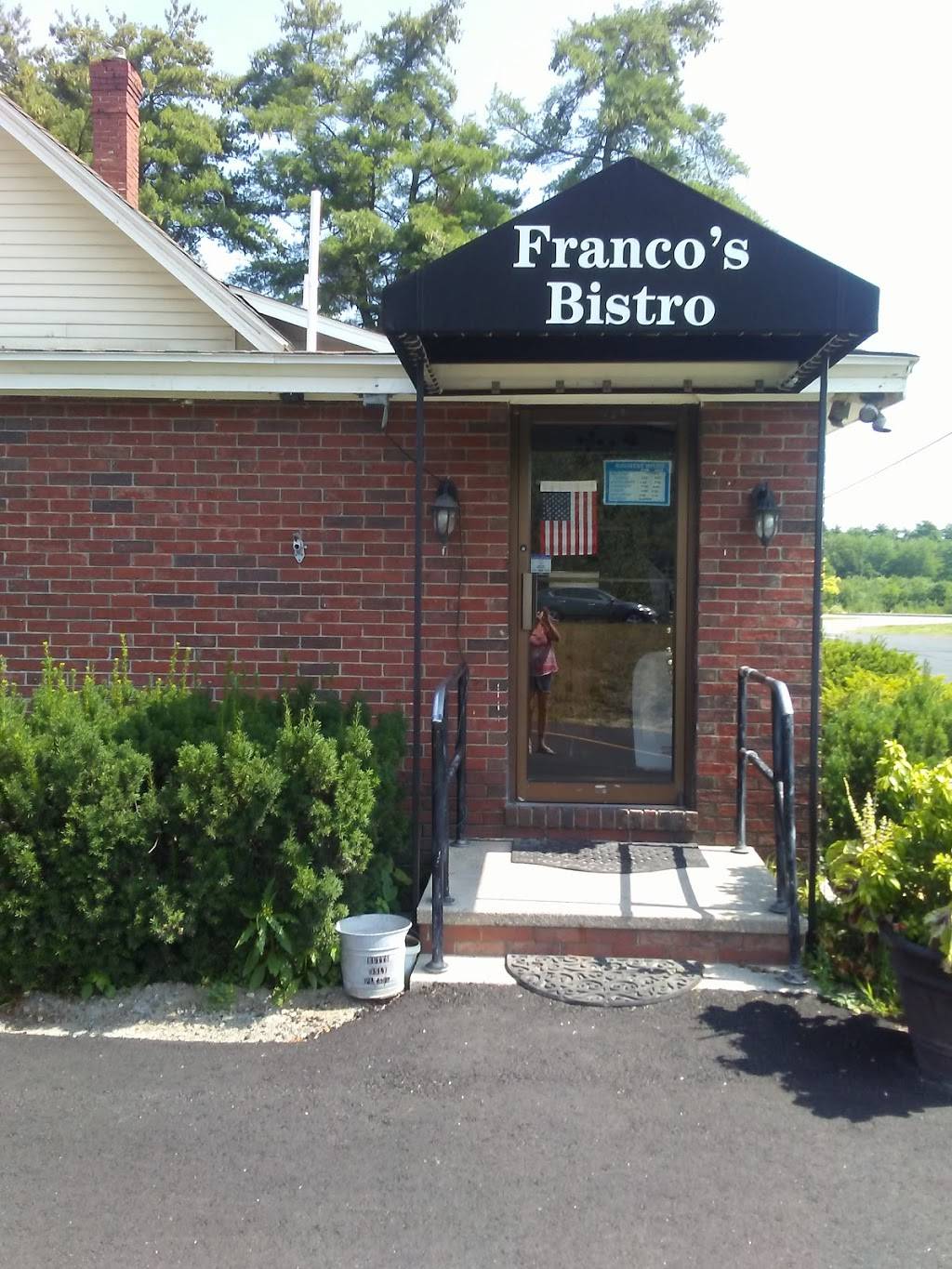 Francos Bistro | restaurant | 907 Roosevelt Trail, Windham, ME 04062, USA | 2078923700 OR +1 207-892-3700