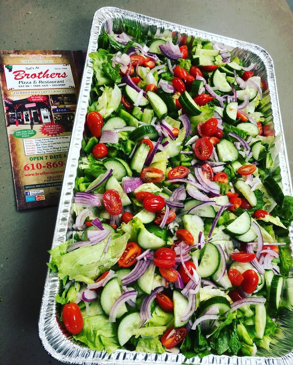 Brothers Pizza & Restaurant | restaurant | 7 Exchange Pl, West Grove, PA 19390, USA | 6108699070 OR +1 610-869-9070