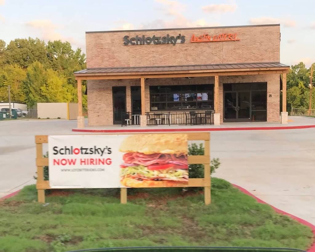 Schlotzskys Austin Eatery | restaurant | 419 S US-79, Henderson, TX 75652, USA | 9037222053 OR +1 903-722-2053