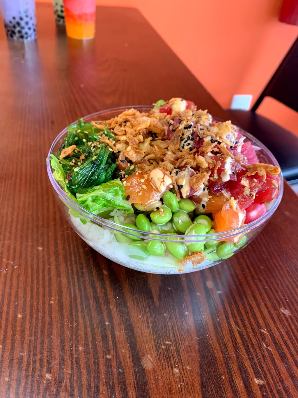 Poke & tea | cafe | 20465 Old Cutler Rd, Cutler Bay, FL 33189, USA | 3059647706 OR +1 305-964-7706
