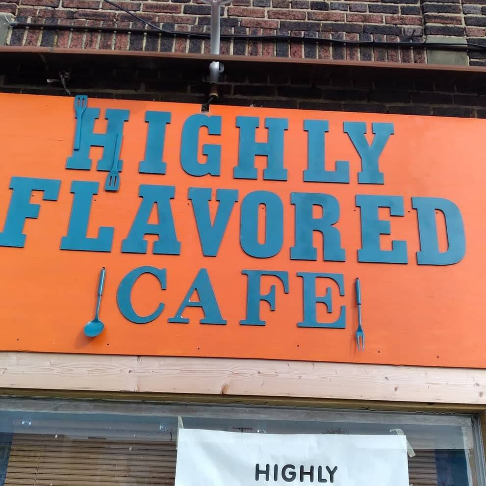 HIGHLY FLAVORED CAFE AND CATERING | restaurant | 4213 E 131st St, Cleveland, OH 44105, USA | 2164176356 OR +1 216-417-6356