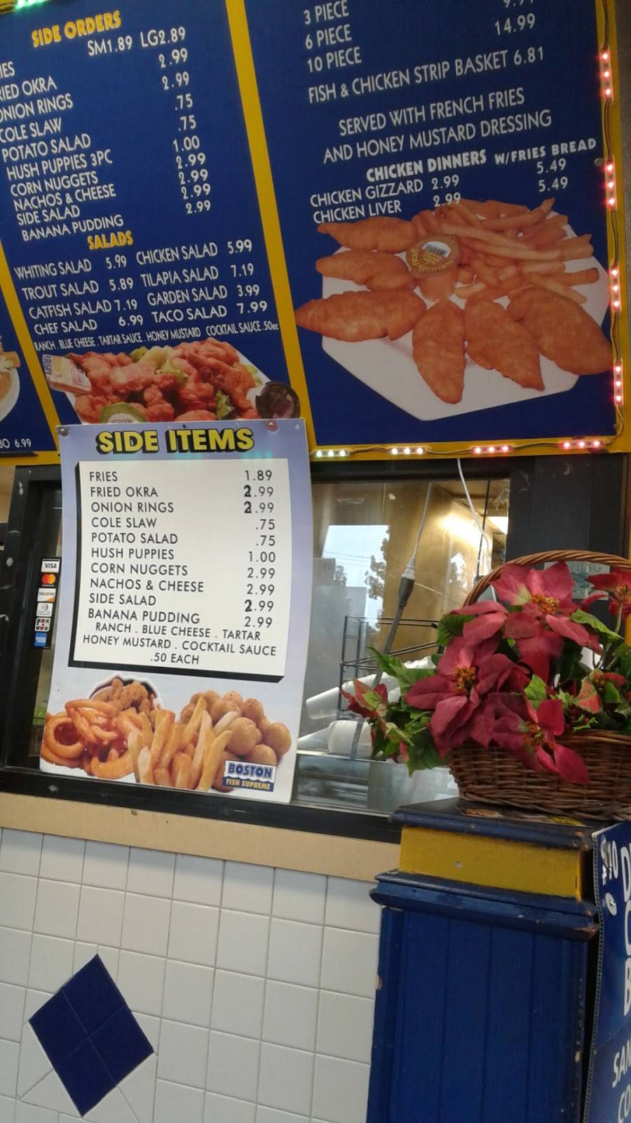 Boston Fish Supreme | restaurant | 1363 Bessemer Rd, Birmingham, AL 35208, USA | 2059259880 OR +1 205-925-9880