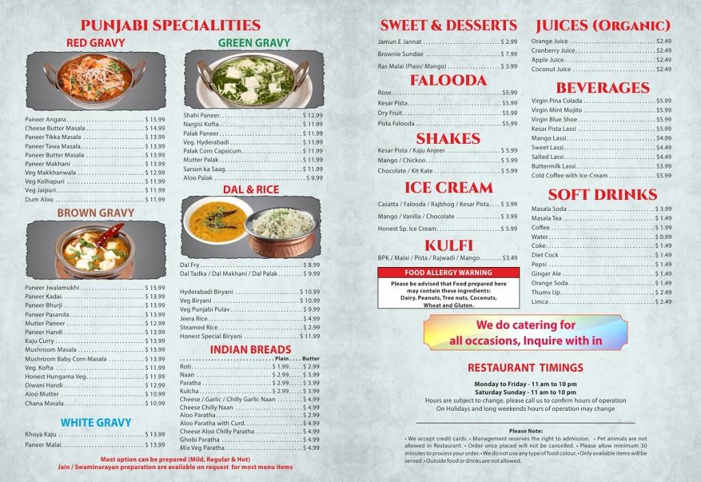 Honest Restaurant | restaurant | 9 Princeton Hightstown Rd, East Windsor, NJ 08520, USA | 6092224481 OR +1 609-222-4481