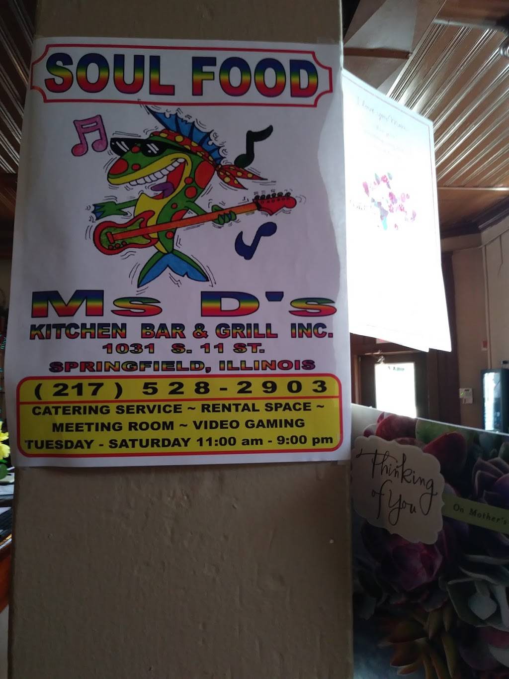 Ms. Ds Kitchen | restaurant | 1031 S 11th St, Springfield, IL 62703, USA | 2175282903 OR +1 217-528-2903