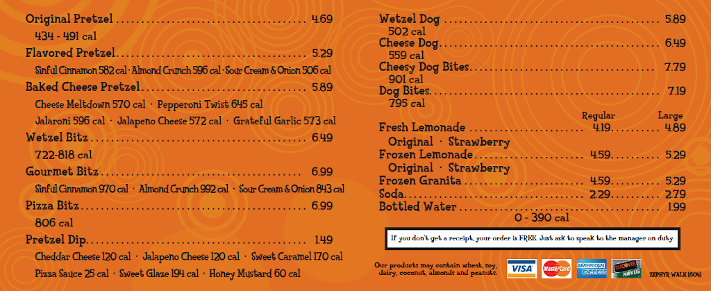 Wetzels Pretzels | restaurant | 2660 Mason St, San Francisco, CA 94133, USA | 4158008637 OR +1 415-800-8637