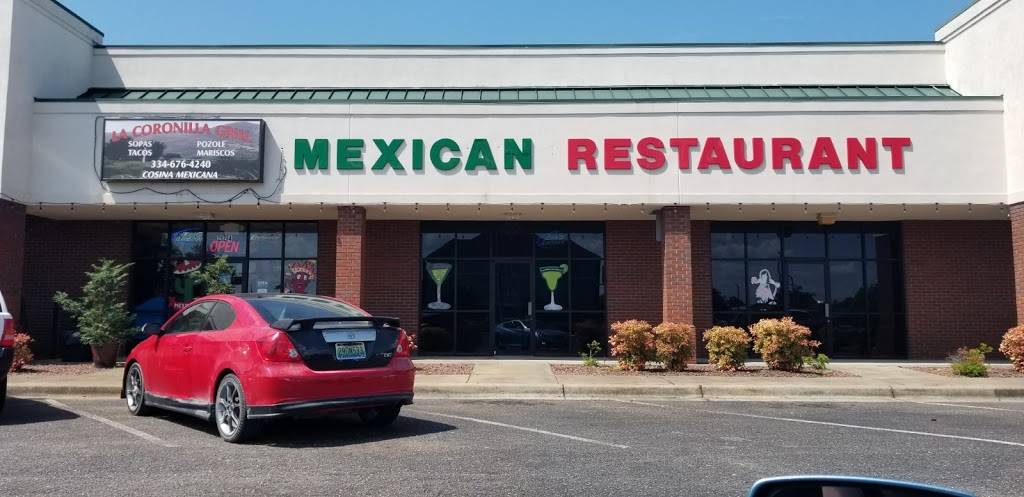 La coronilla grill Mexican restaurant | restaurant | 224 Interstate Hwy Park Loop, Prattville, AL 36066, USA | 3346764240 OR +1 334-676-4240