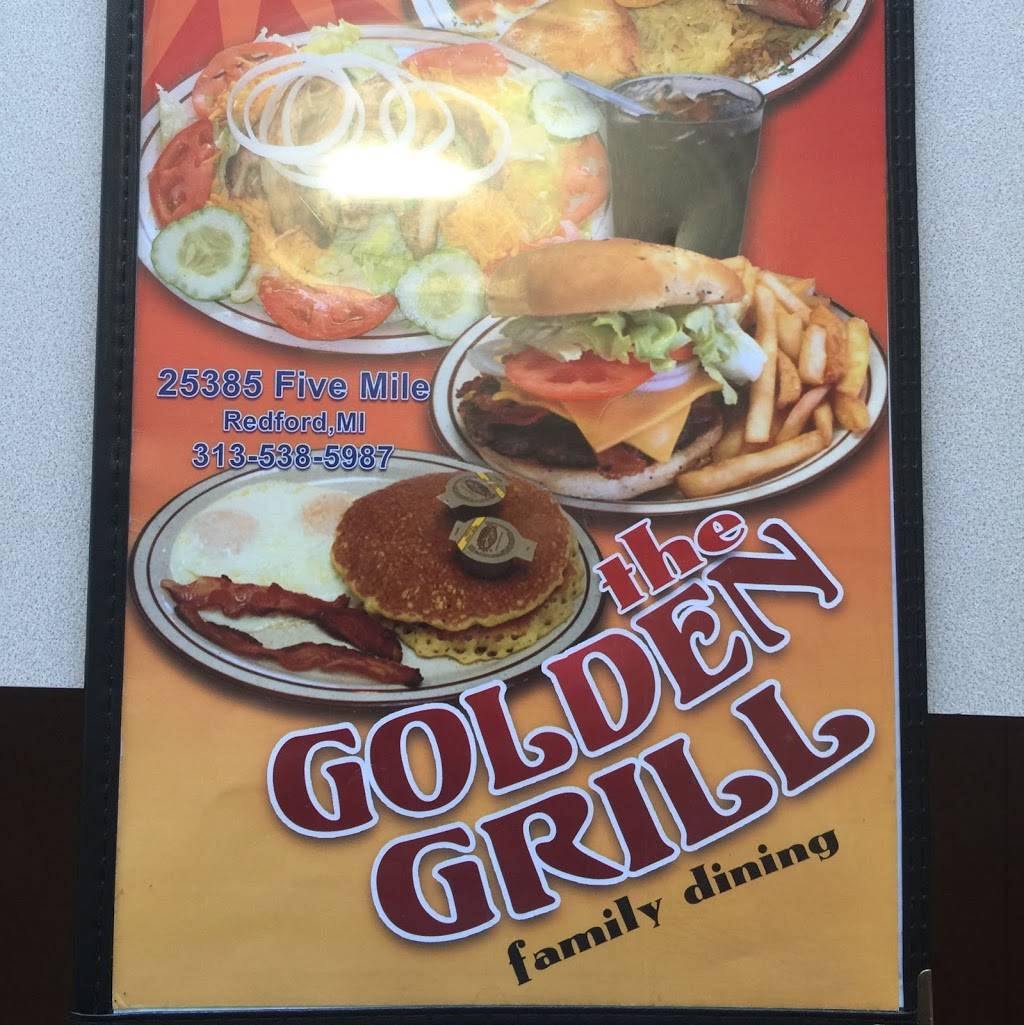 Golden Grill Restaurant | restaurant | 25385 Five Mile Road, Redford Charter Twp, MI 48239, USA | 3135385987 OR +1 313-538-5987