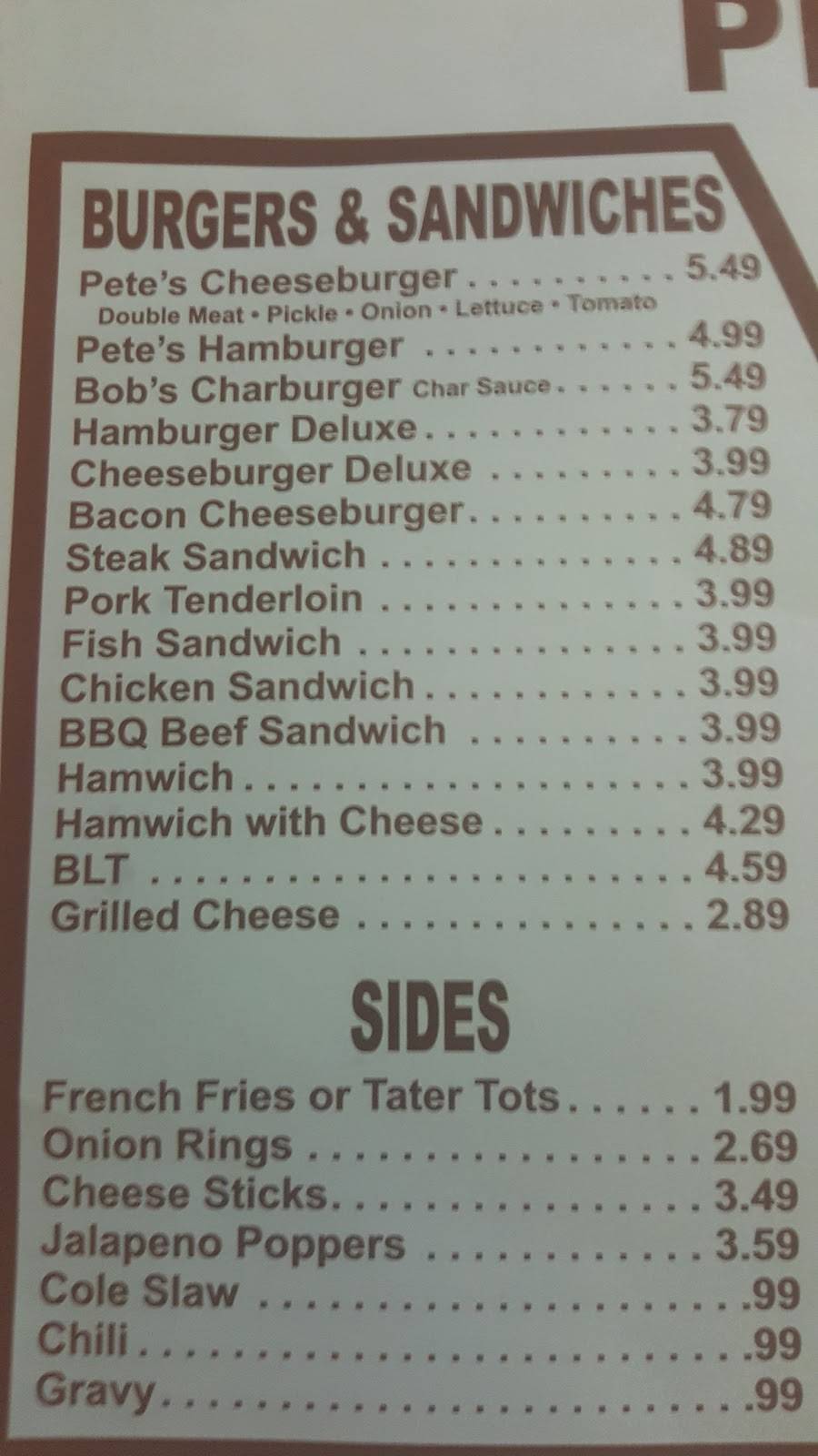 Petes Drive-In | restaurant | 706 E C St, Pryor, OK 74361, USA | 9188251852 OR +1 918-825-1852