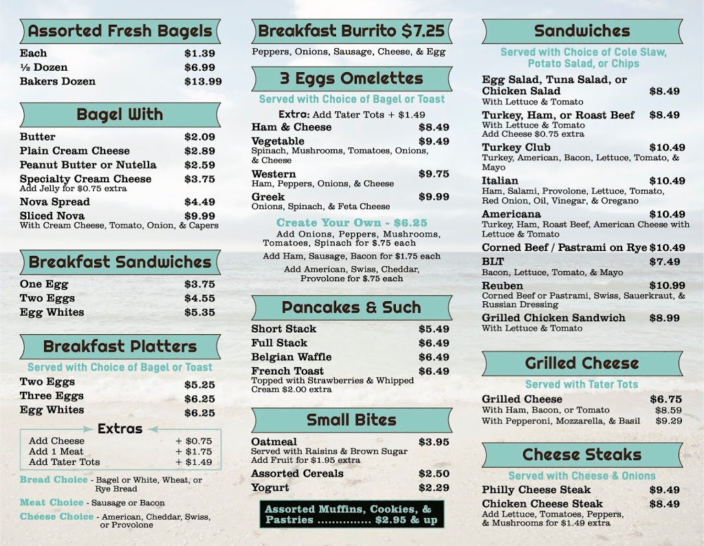 Seaview Bagel Cafe & Deli | bakery | 2419 N Ocean Dr, Riviera Beach, FL 33404, USA | 5612846161 OR +1 561-284-6161