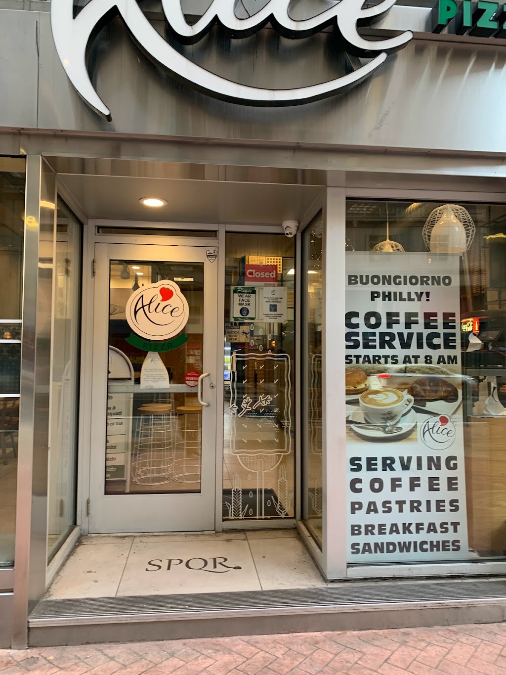 Alice Pizza - Market Street | restaurant | 1234 Market St, Philadelphia, PA 19107, USA | 2155632223 OR +1 215-563-2223