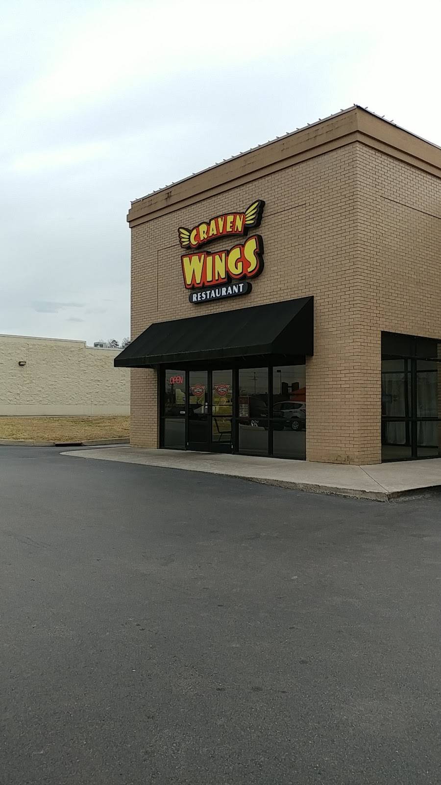 Craven Wings | restaurant | 10721 Chapman Hwy, Seymour, TN 37865, USA | 8655775211 OR +1 865-577-5211