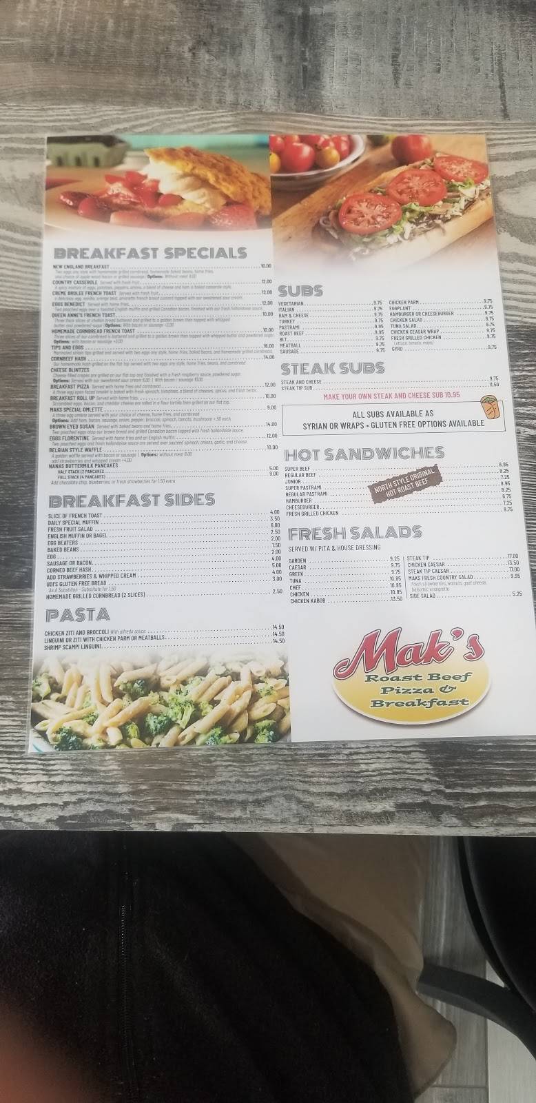 Maks Roast Beef and Pizza Franklin | restaurant | 451 W Central St, Franklin, MA 02038, USA | 5085300735 OR +1 508-530-0735