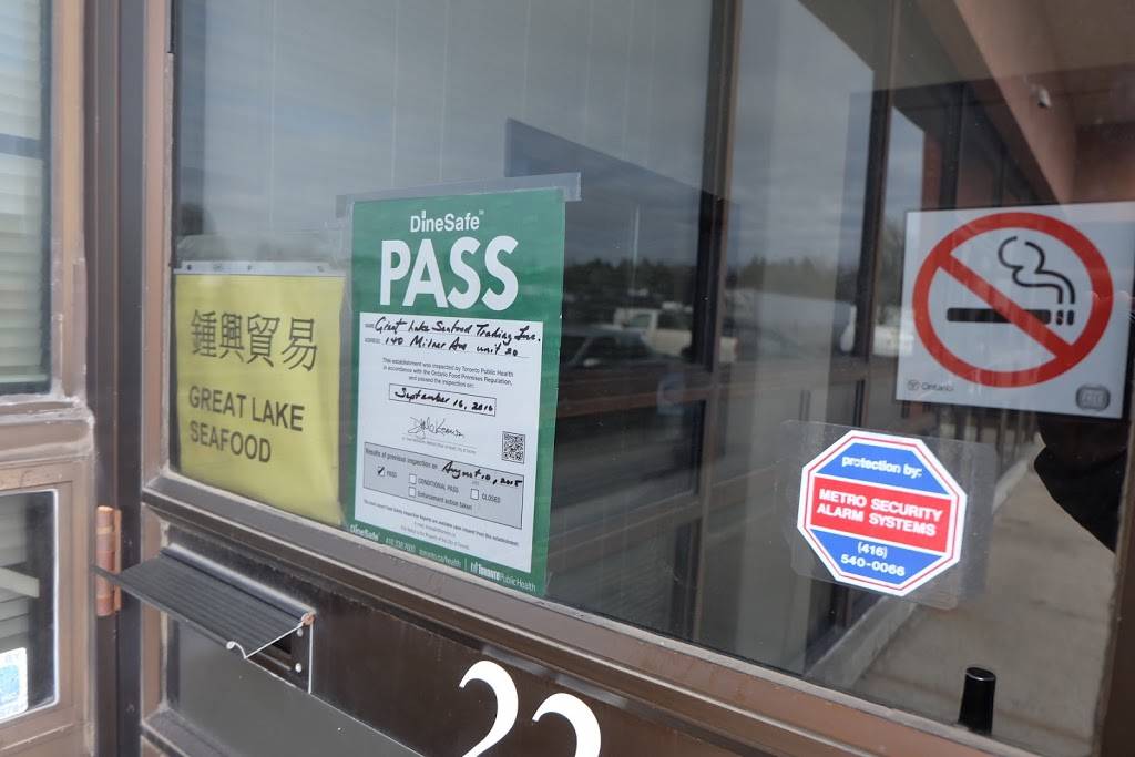 Great Lake Seafood Trading Inc | restaurant | 140 Milner Av, Scarborough, ON M1S 3R3, Canada | 4162925565 OR +1 416-292-5565