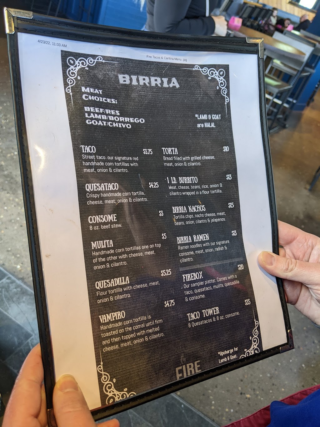 Fire Tacos de Birria | restaurant | 2738 Alki Ave SW, Seattle, WA 98116, USA | 2067788169 OR +1 206-778-8169