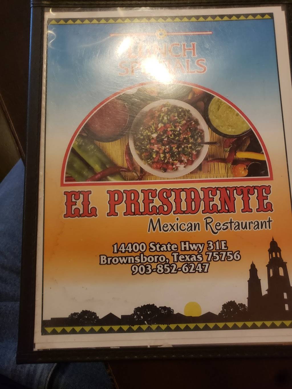 El Presidente | restaurant | 14400 TX-31, Brownsboro, TX 75756, USA | 9038526247 OR +1 903-852-6247